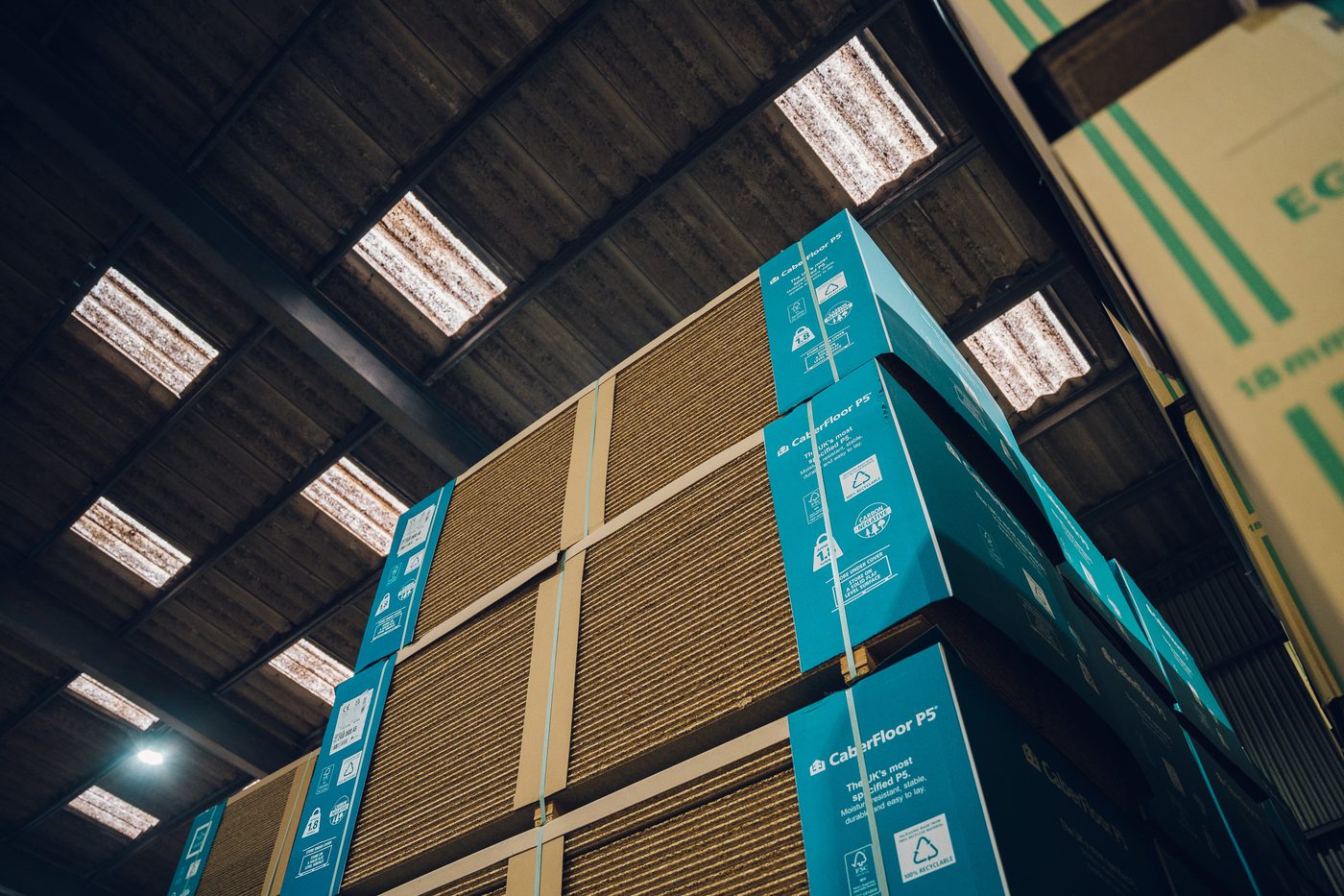 Sheet materials being delivered